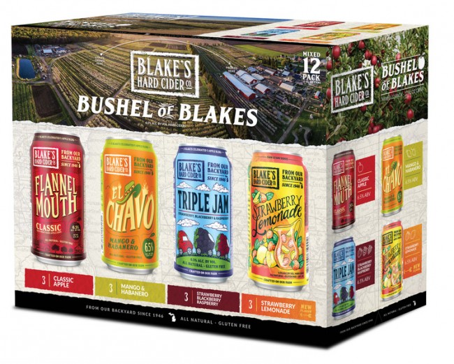 Blake's Hard Cider Co. - Bushel Of Blakes Variety Pack (12 pack 12oz cans)
