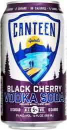 Canteen - Black Cherry Vodka Soda (4 pack 12oz cans) (4 pack 12oz cans)