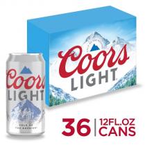Coors Brewing Co - Coors Light (36 pack 12oz cans) (36 pack 12oz cans)