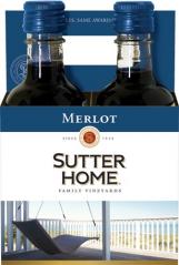 Sutter Home - Merlot California NV (4 pack 187ml) (4 pack 187ml)